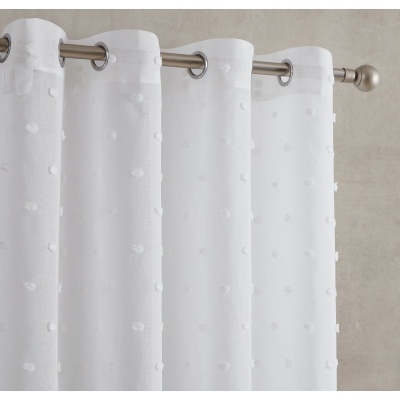 Cortina&#x20;C&#x2F;Ilh&#x00F3;&#x20;&#x20;140x265&#x20;Visillo&#x20;Pompones&#x20;cru&#x20;108