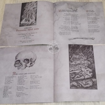 Quatro páginas abertas de um livro com ilustrações de crânio e corpos humanos e texto em português.