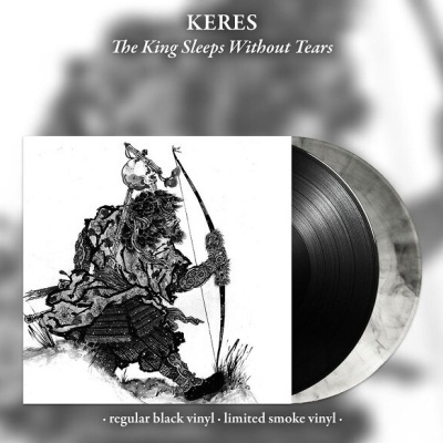 Disco de vinil KERES The King Sleeps Without Tears com capa e vinil em preto e fumo