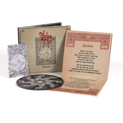 Conjunto de CD com estojo, livreto e folha de texto em dinamarquês