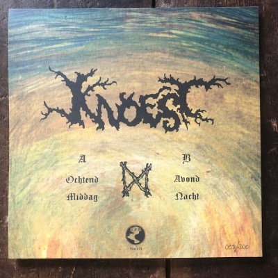 Capa de disco vinil artística com nome 'Imogst' e texto em alemão.