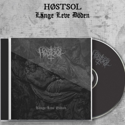 Capa e CD do álbum HØTSOL Länge Leve Döden sobre superfície cinza