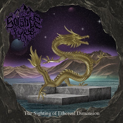 Capa de álbum com dragão dourado e texto The Sighting of Ethereal Dimension