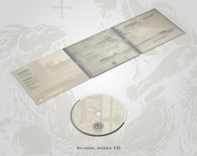 Caixa digipack CD seis painéis com arte gráfica e CD