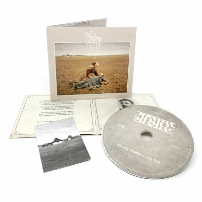 Conjunto de CD com caixa, encarte e fotografias em preto e branco