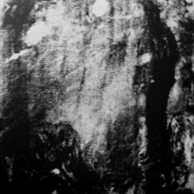 Imagem em preto e branco de textura irregular sem objetos visíveis