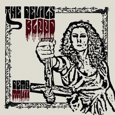 Capa de álbum com figura feminina segurando cruz e texto THE DEVILS BLOOD e DEMO MMVII