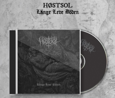 Capa e CD do álbum HØTSOL Länge Leve Döden sobre superfície cinza
