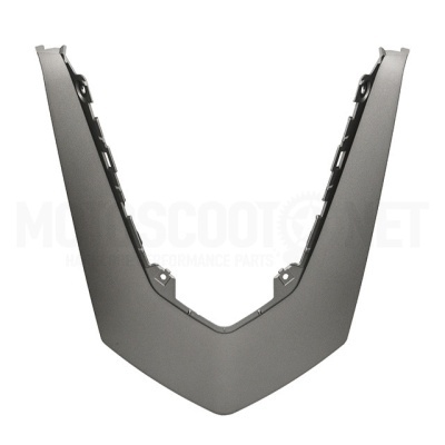 Peça de cobertura para mota em plástico cinzento com acabamento texturizado em V