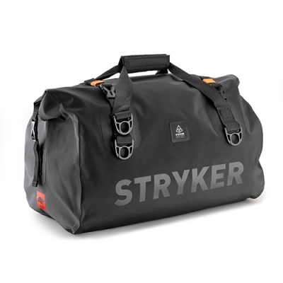 Saco de viagem preto STRYKER com fecho enrolável e cintas