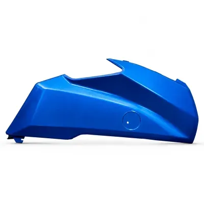 Peça plástica azul para carroçaria de motocicleta