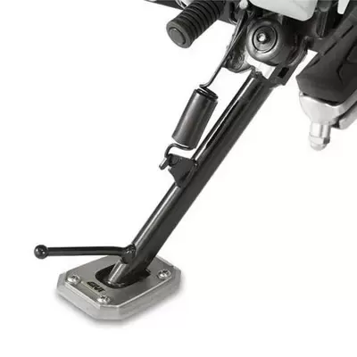 Descanso lateral metálico de motorizada com mola preta