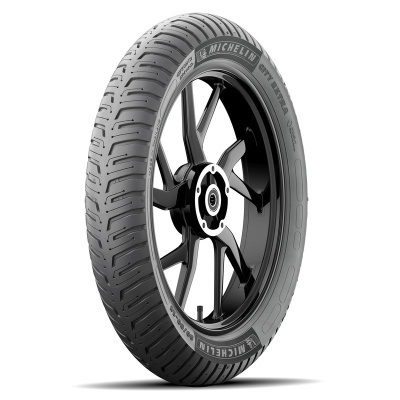 Pneu Michelin City Grip preto para moto com padrão ondulado