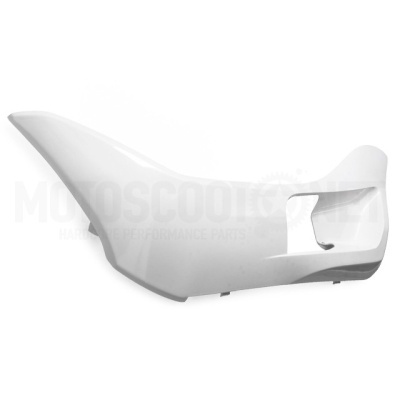 Carenagem traseira de mota branca em fibra de vidro