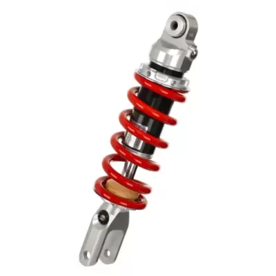 Amortecedor metálico com mola vermelha