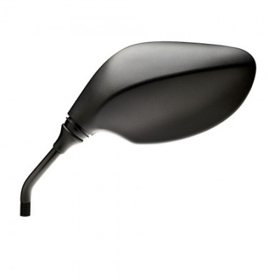 Espelho retrovisor lateral preto para motocicleta