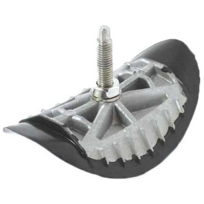 Peça mecânica metálica e plástica com parafuso