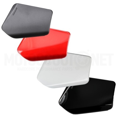 Tampas laterais geométricas para motocicleta em quatro cores diferentes