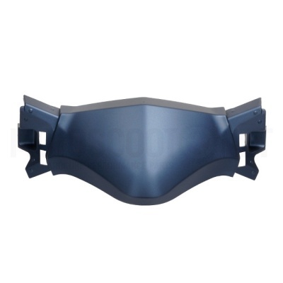 Peça de plástico azul escura curvada para automóvel