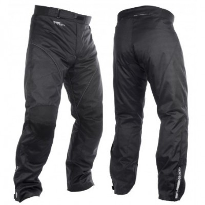 Calças pretas com reforços e logótipo branco