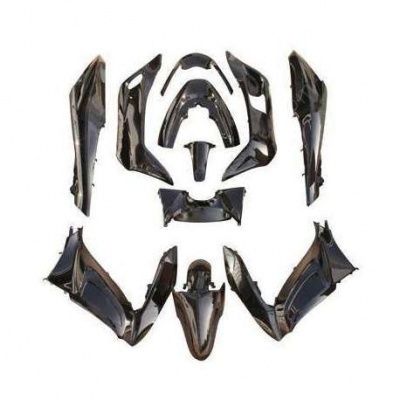 Peças plásticas pretas brilhantes para carenagem de motocicleta