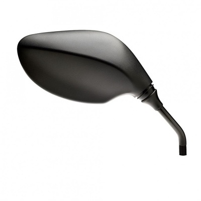 Espelho retrovisor lateral preto para motocicleta