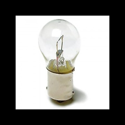 Lâmpada incandescente com base metálica prateada