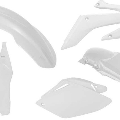 Peças plásticas brancas para moto, guarda-lamas e protetores