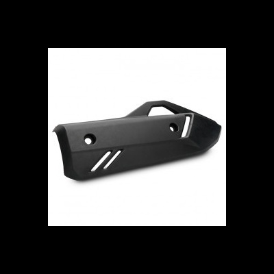 Protetor de corrente preto em plástico com design angular