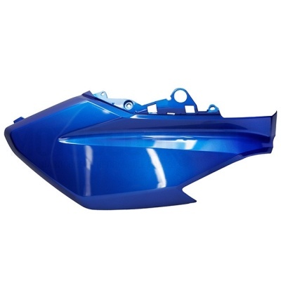 Peça lateral azul metalizada para motocicleta