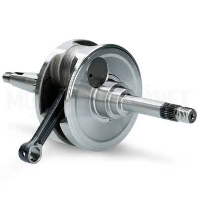 Cigano metálico brilhante com biela preta e eixo dentado