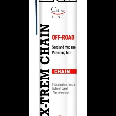 Frasco de spray para corrente de motos IPONE Care Line XTREM CHAIN OFF-ROAD com tampa vermelha