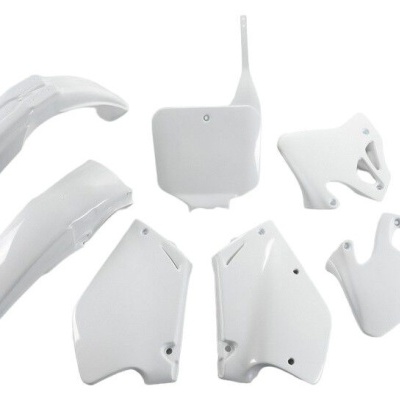 Peças plásticas brancas para mota, guarda-lamas e carenagens