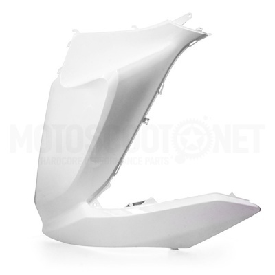 Carenagem branca para mota com acabamento liso e brilhante