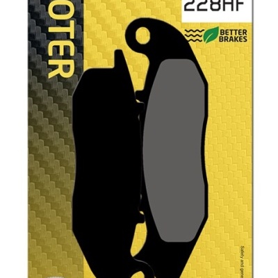 Pastilhas de travão cerâmicas para scooter em embalagem amarela