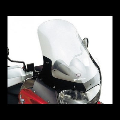 Para-brisas transparente para moto Honda com suportes pretos
