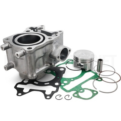 Conjunto de motor com bloco de motor, pistão, anéis e juntas