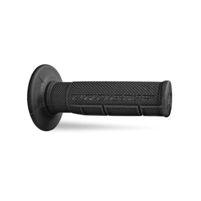 Punho de bicicleta preto em borracha com textura antiderrapante