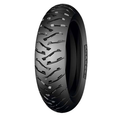 Pneu preto para motocicleta com padrão assimétrico e marca WYKECHI