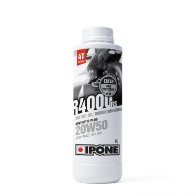 Frasco branco de óleo para motor IPONE R4000 RS 20W50