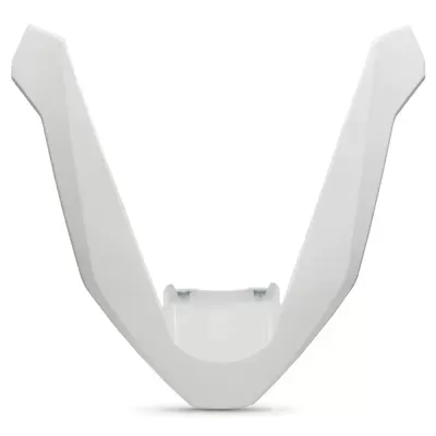 Suporte de plástico branco angular