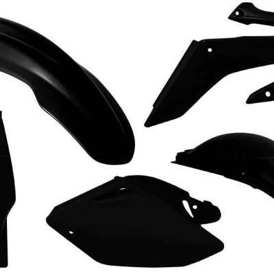 Peças plásticas pretas para mota