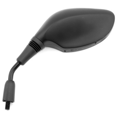 Espelho retrovisor lateral preto para motocicleta