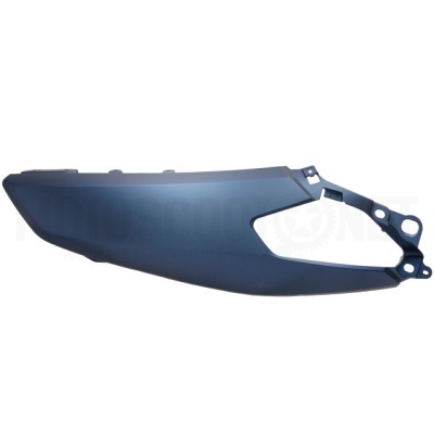 Peça lateral de motocicleta preta em plástico fosco