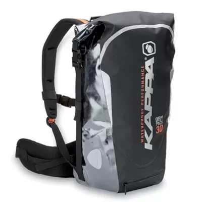 Mochila impermeável preta e cinza KAPPA DRY PACK 30
