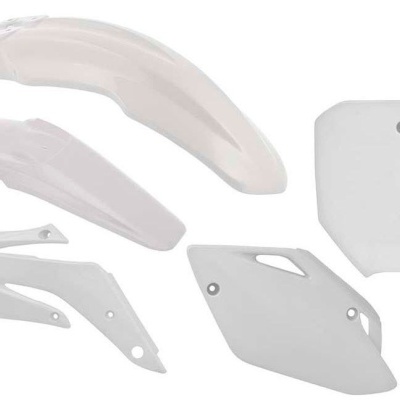 Conjunto de peças brancas para mota em plástico