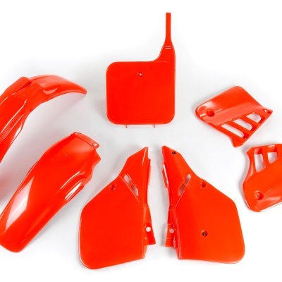 Peças plásticas vermelhas para motos, seis componentes diferentes