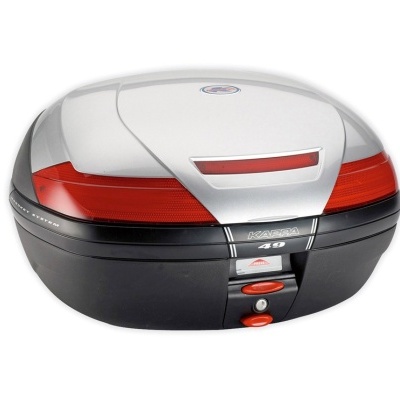 Mala de moto GIVI MONOLOCK 48 litros preta e cinzenta