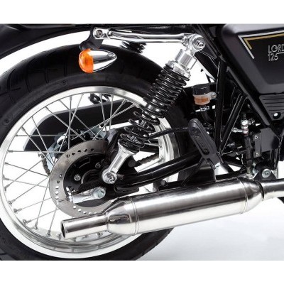 Roda traseira de mota Lord Martin 125cc com suspensão e escape metálico