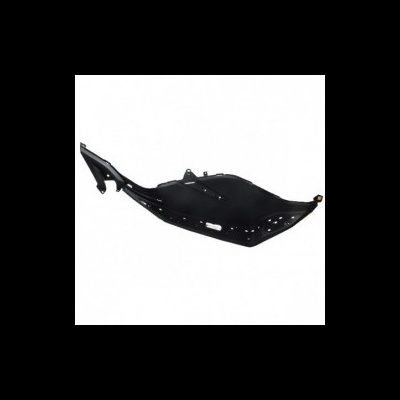 Peça automóvel plástica preta com perfurações